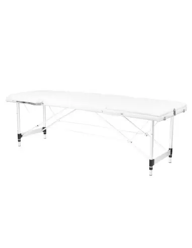 TABLE DE MASSAGE PLIANTE ALUMINIUM BLANC CONFORT 3 SEGMENTS
