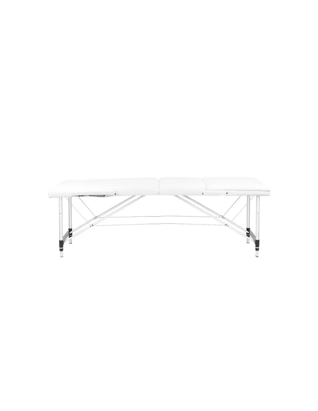 Associate Article 126968 STÓŁ SKŁADANY DO MASAŻU ALUMINIOWY KOMFORT 3 SEGMENTOWY WHITE