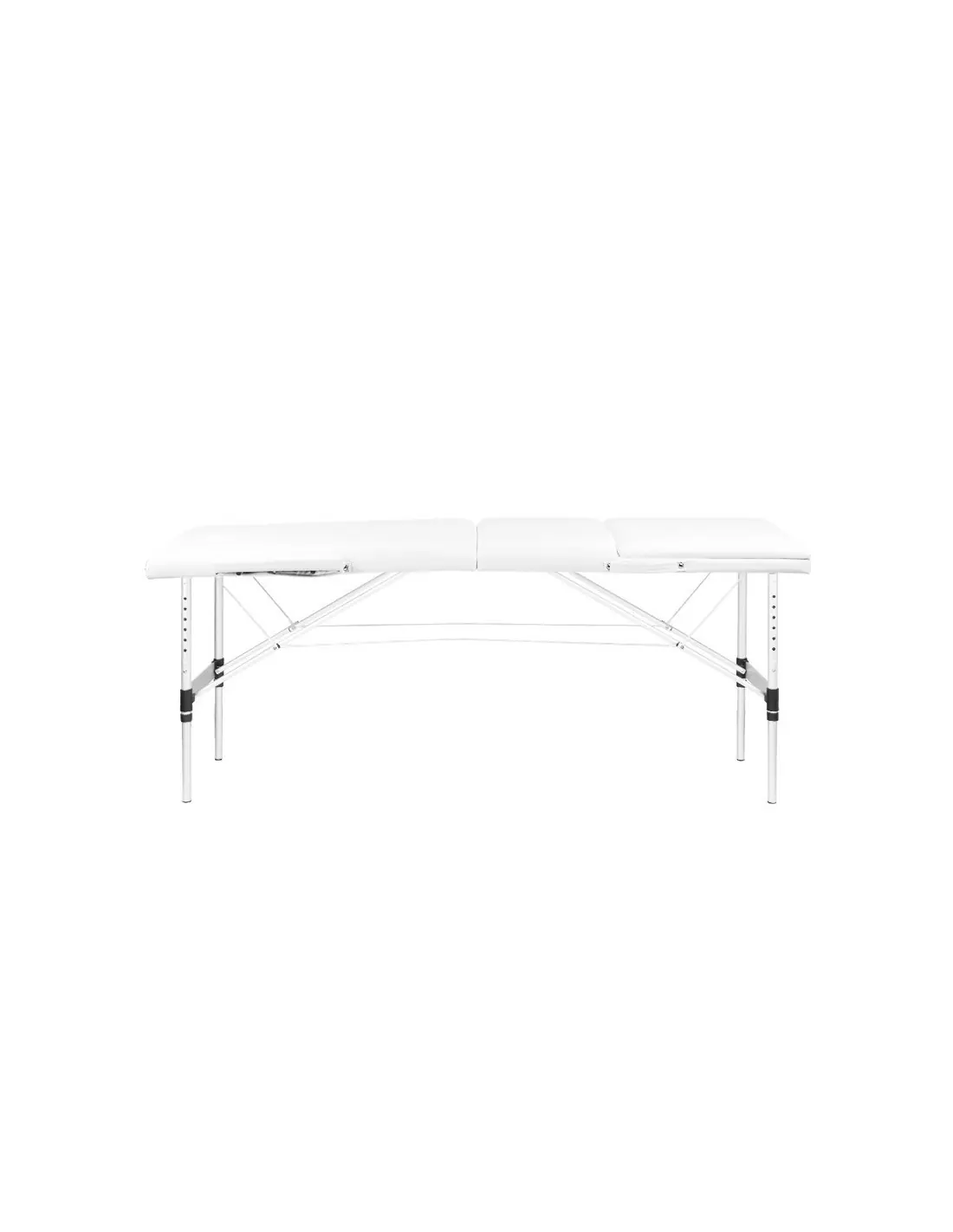 Associate Article 126968 STÓŁ SKŁADANY DO MASAŻU ALUMINIOWY KOMFORT 3 SEGMENTOWY WHITE