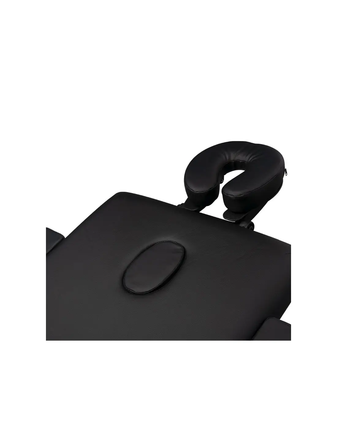 KOMFORT KLAPPBARE MASSAGELIEGE AUS ALUMINIUM, 3-TEILIG, SCHWARZ