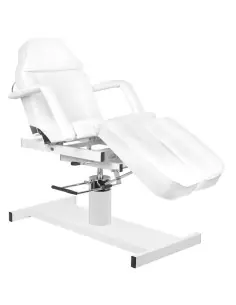 FAUTEUIL D'ESTHÉTIQUE HYDRAULIQUE BLANC. A 210C