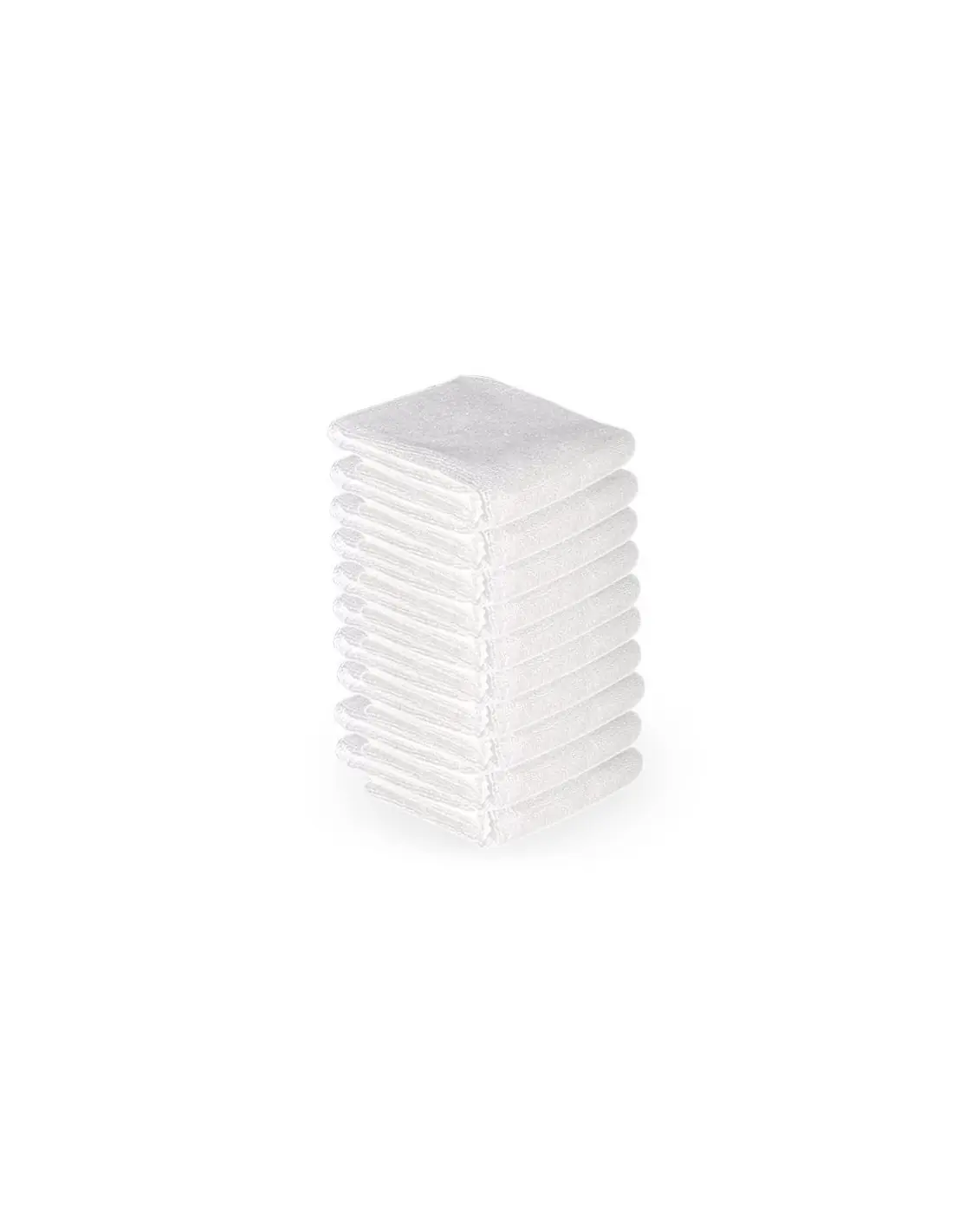 Asciugamano in microfibra 73x40cm 10pz bianco 
