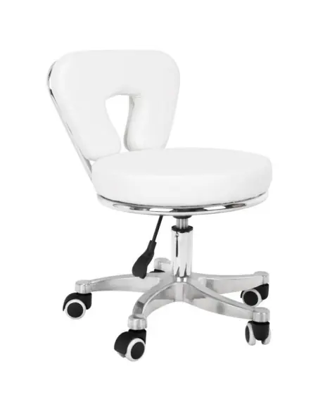 Stool with wheels 104241 Pedicure stool with wheels 9266 white