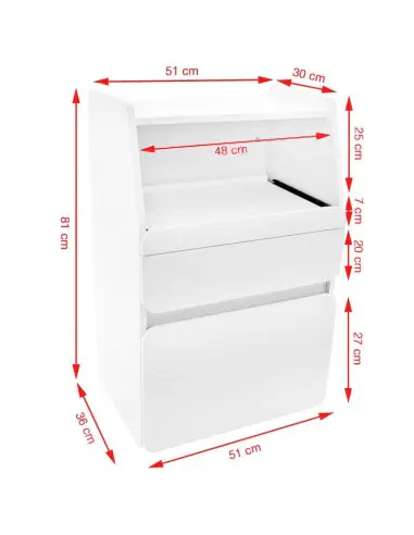 Zugehöriger Artikel 106675 SZAFKA AZZURRO MIDI 970 BIAŁA +