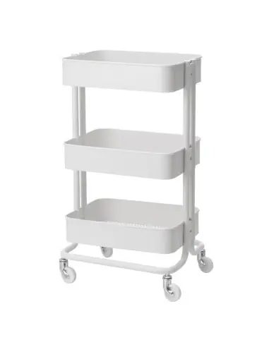 Table - cosmetic trolley hs05 white