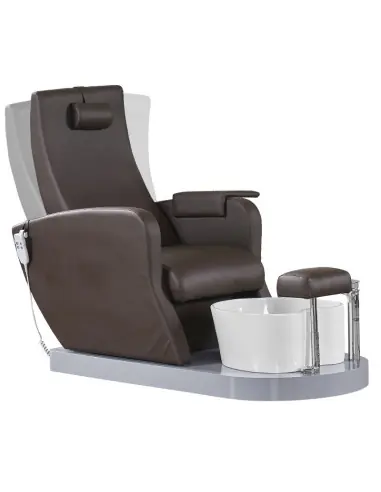 Fauteuil Pédicure Spa Massant 127546 Fauteuil spa pour pédicure marron