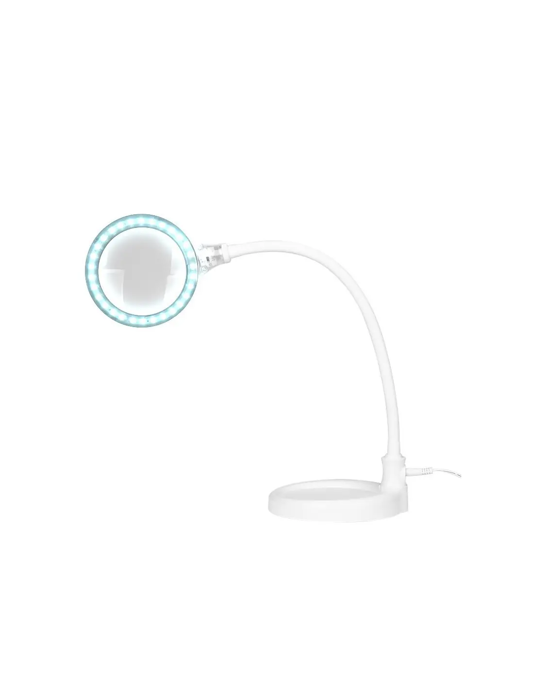 Lupa elegante elegante lamp 30 led smd 5d with base and clip for desk