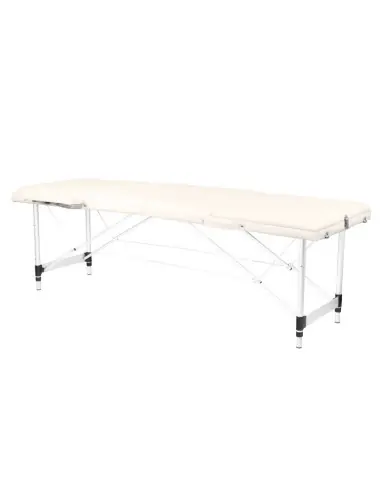 Associate Article 130790 STÓŁ SKŁADANY DO MASAŻU ALUMINIOWY KOMFORT 3 SEGMENTOWY CREAM