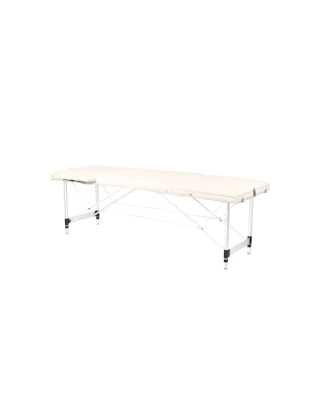 Table de Massage 130790 TABLE DE MASSAGE PLIANTE CONFORT ALUMINIUM 3 SEGMENTS CRÈME