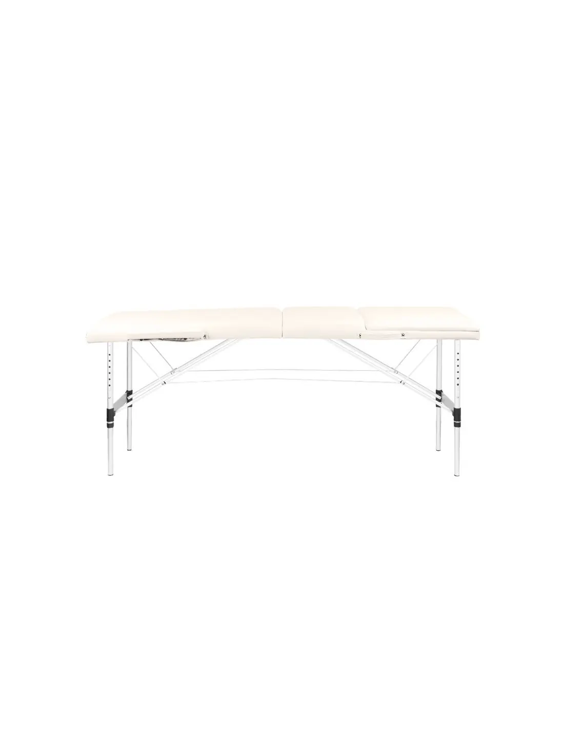 Table de Massage 130790 TABLE DE MASSAGE PLIANTE CONFORT ALUMINIUM 3 SEGMENTS CRÈME