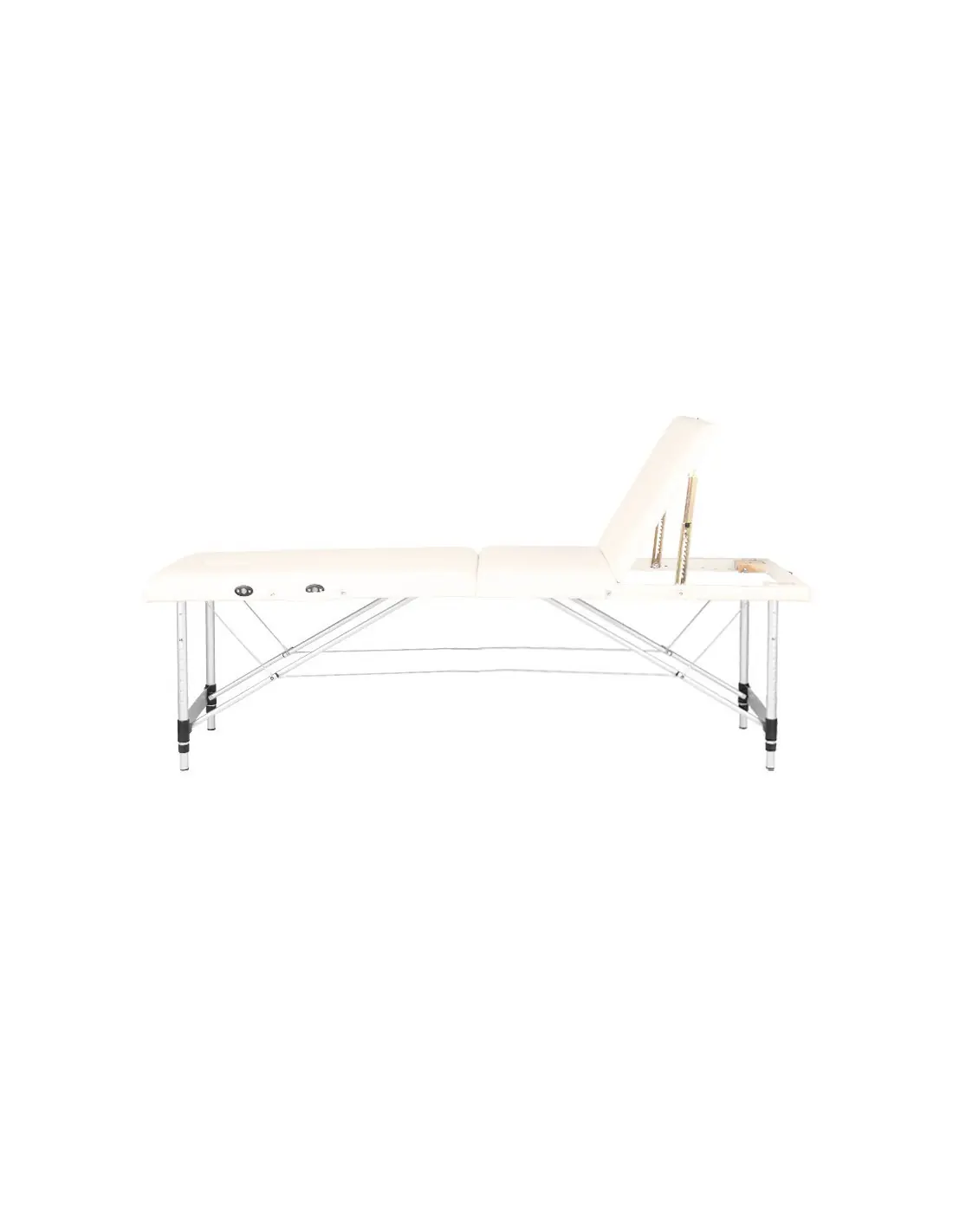Table de Massage 130790 TABLE DE MASSAGE PLIANTE CONFORT ALUMINIUM 3 SEGMENTS CRÈME