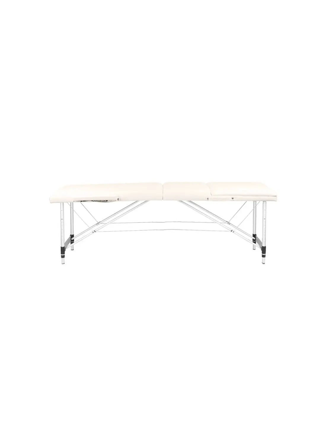 Table de Massage 130790 TABLE DE MASSAGE PLIANTE CONFORT ALUMINIUM 3 SEGMENTS CRÈME