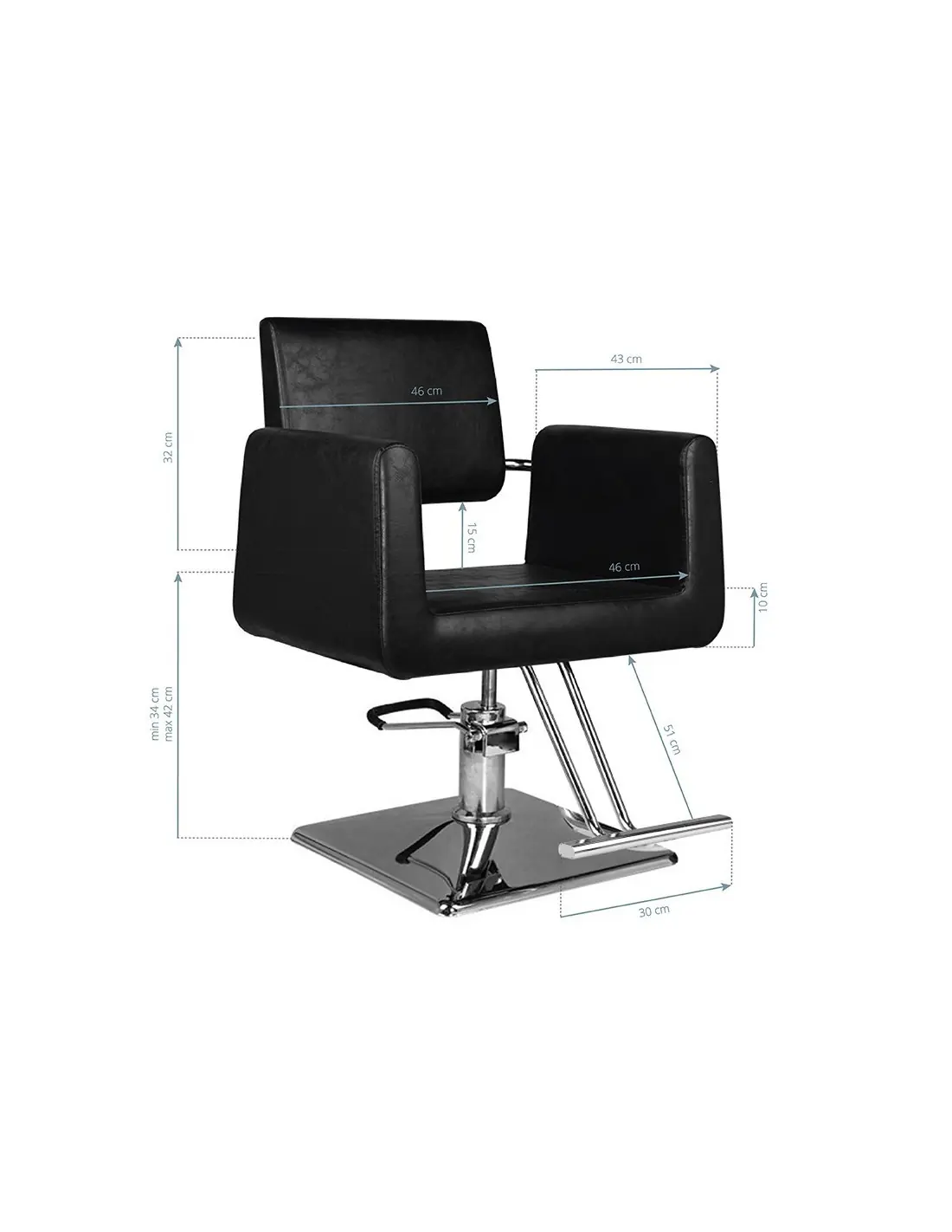 Zwarte imperia styling stoel 