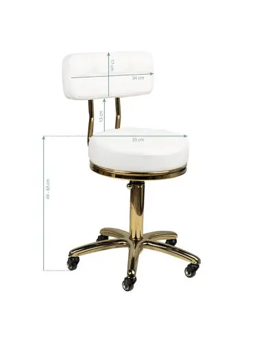Associate Article 131988 TABORET KOSMETYCZNY GOLD AM-961 BIAŁY