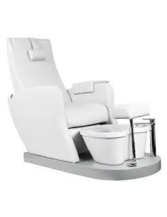 Silla spa de pedicura blanca