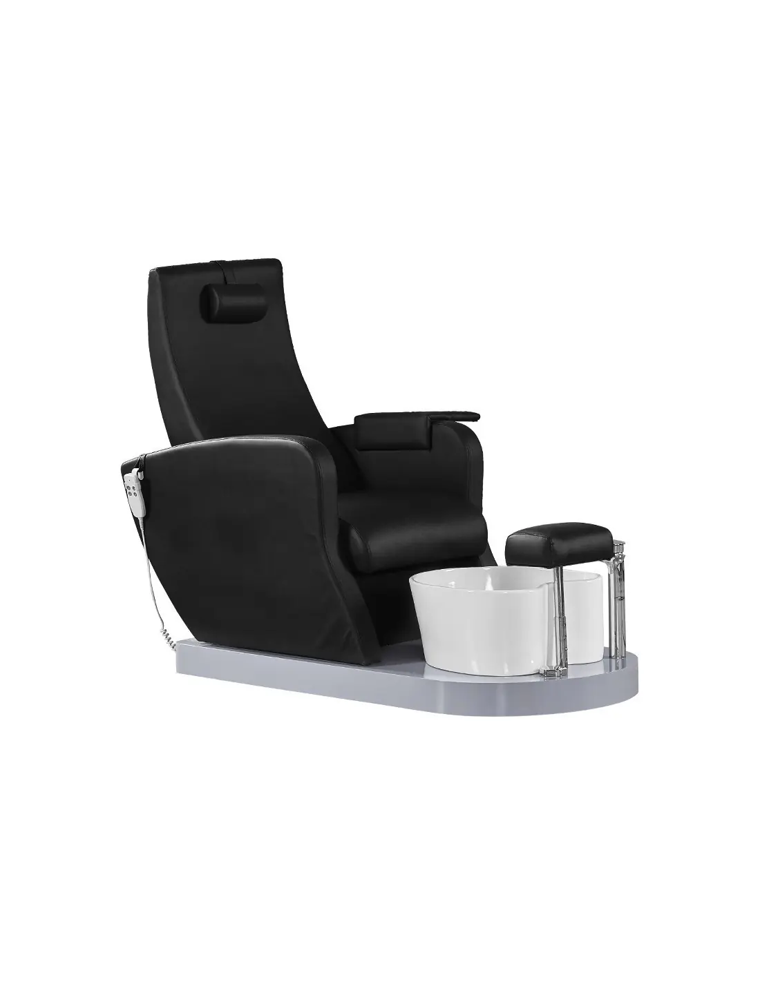 Fauteuil Pédicure Spa Massant 132920 Fauteuil spa pour pédicure noir avec pompe