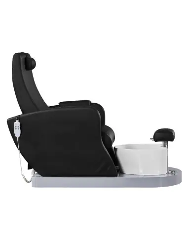 Fauteuil Pédicure Spa Massant 132920 Fauteuil spa pour pédicure noir avec pompe