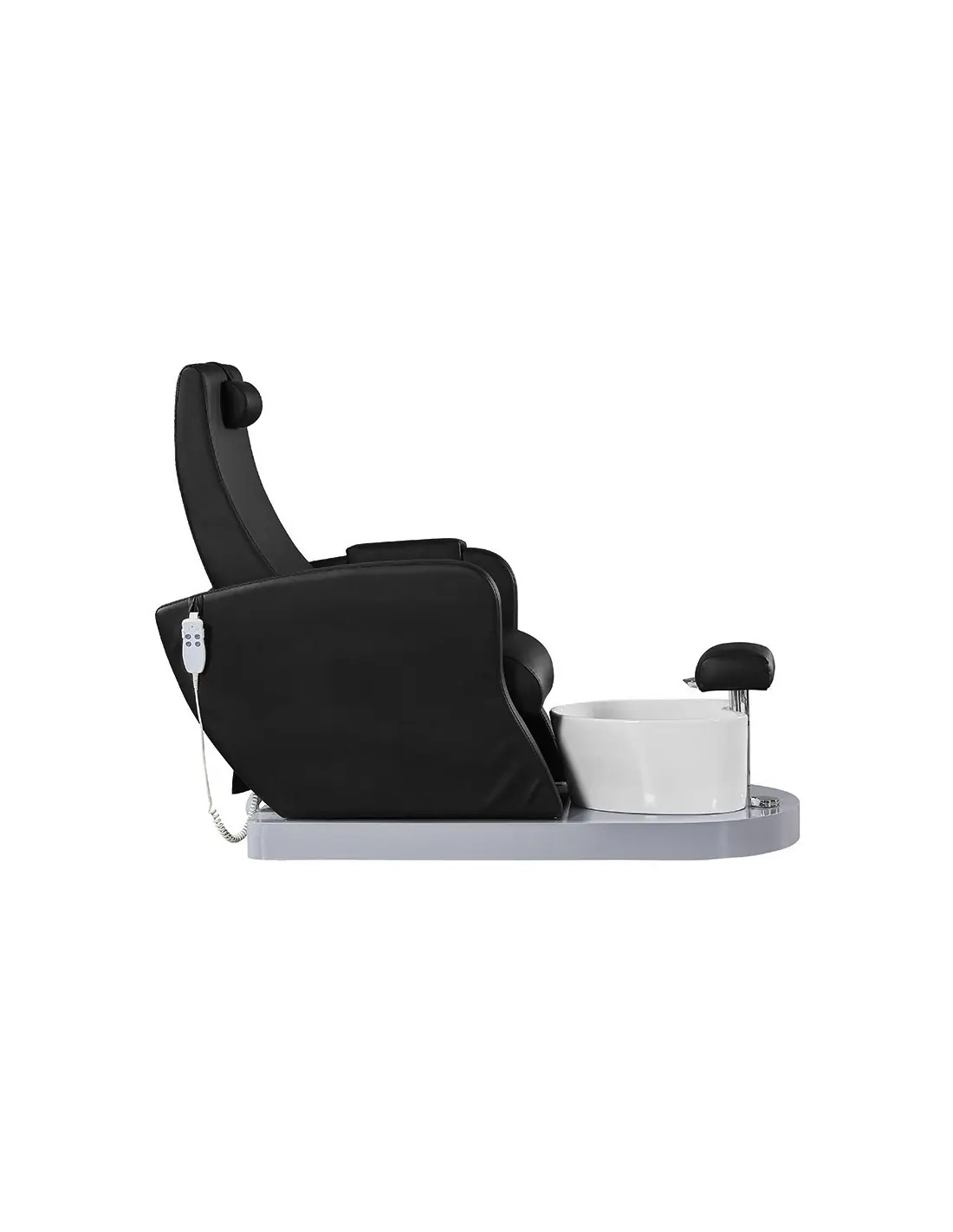 Fauteuil Pédicure Spa Massant 132920 Fauteuil spa pour pédicure noir avec pompe