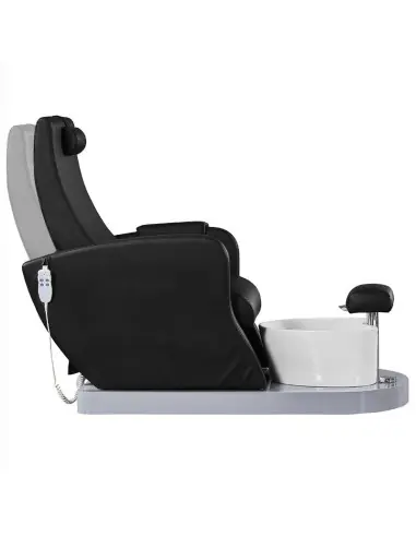 Fauteuil Pédicure Spa Massant 132920 Fauteuil spa pour pédicure noir avec pompe