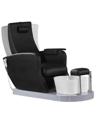 Fauteuil Pédicure Spa Massant 132920 Fauteuil spa pour pédicure noir avec pompe