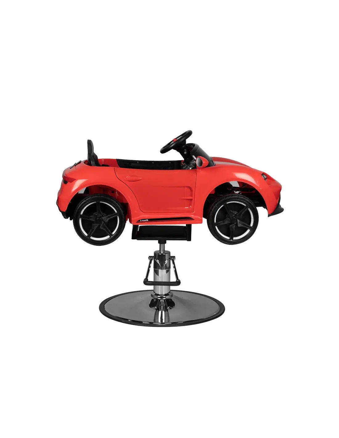 Cadeira de cabeleireiro infantil carro Porsche vermelho