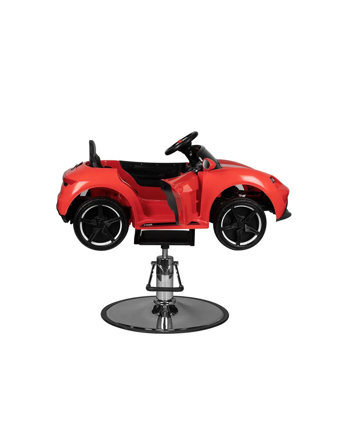 Cadeira de cabeleireiro infantil carro Porsche vermelho