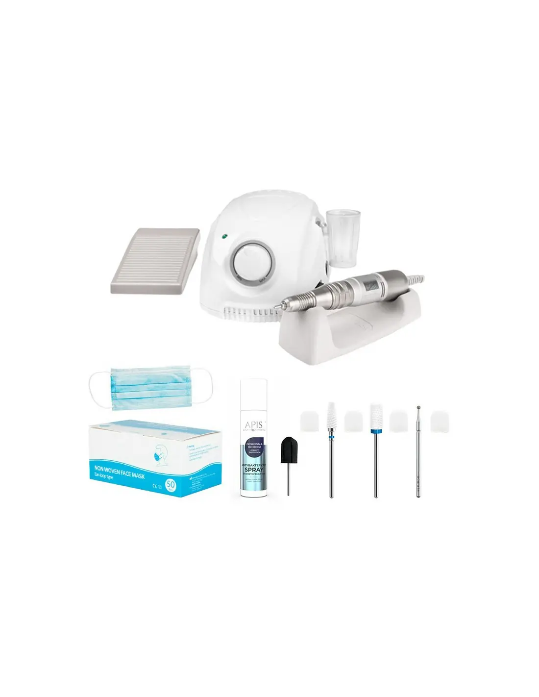 Nagelschleifer 138145 SAEYANG 3 CHAMPION WEISSER NAGELSCHLEIFER + H200 + STARTER KIT