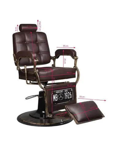 HD Boss Brown kappersstoel