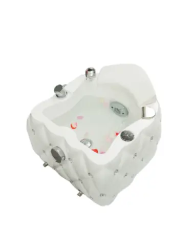 Fauteuil Pédicure Spa Massant 0036986 Baignoire Pieds Pédicure Spa Blanc Diam