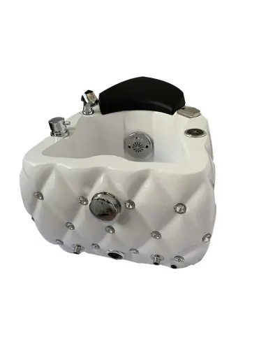Fauteuil Pédicure Spa Massant 0036986 Baignoire Pieds Pédicure Spa Blanc Diam
