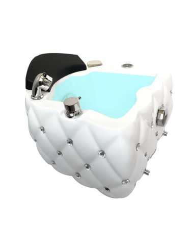 Cadeira de Pedicure Spa Massajante 0036986 Banheira de Pés Pedicure Spa Branco Diam