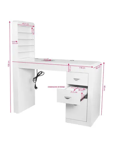 Table Manucure ALMA Professionnel côté Droit