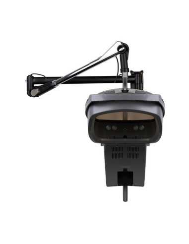 Casco vapore sauna capelli parete parrucchiere argento nero con ozono attivo 