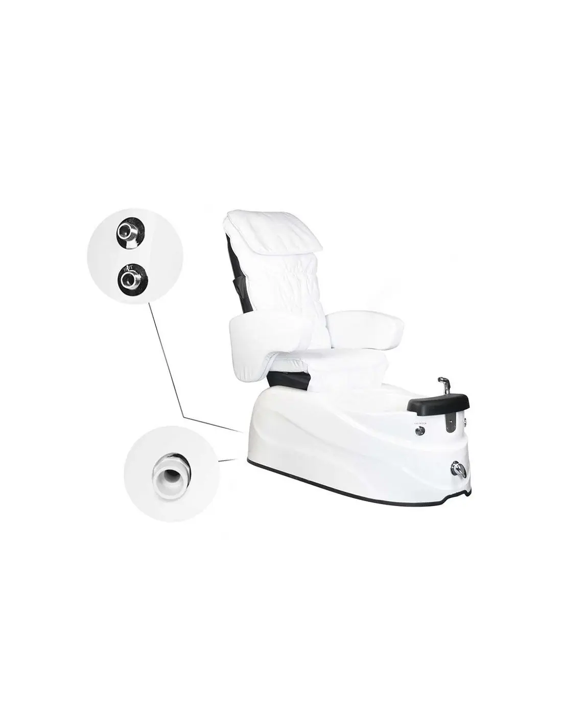 FOTEL PEDICURE SPA AS-122 BLANCO Z FUNKCJĄ MASAŻU