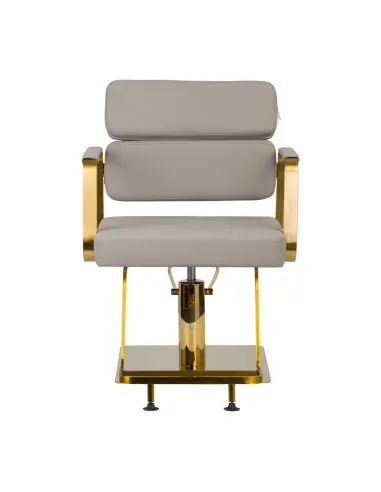 Sillón de peluquería porto gris oro 
