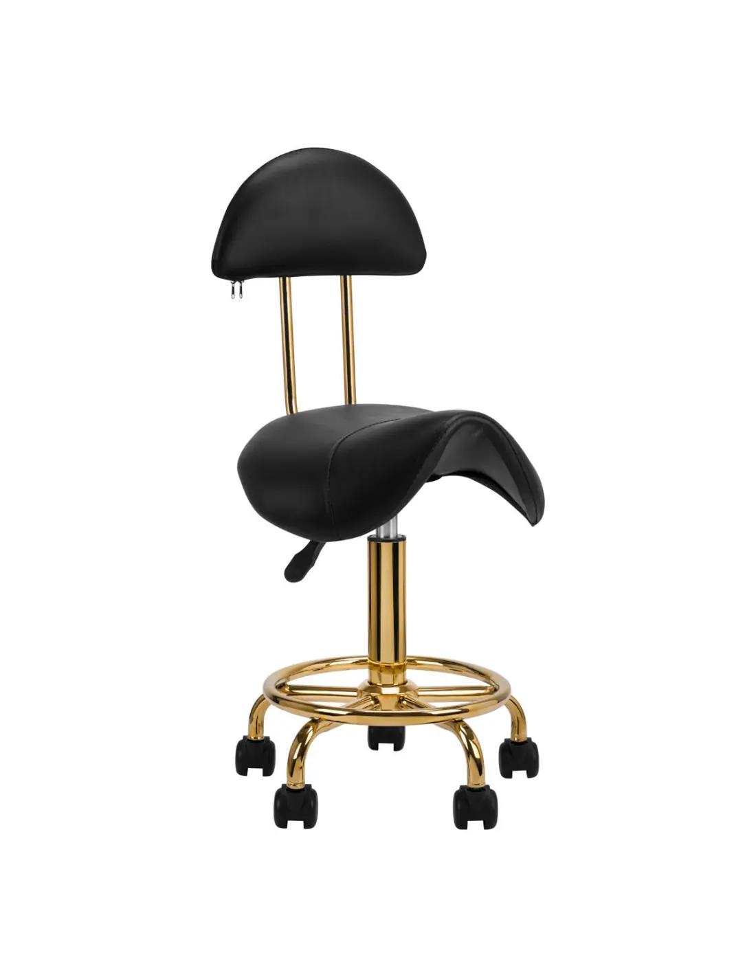 TABORET KOSMETYCZNY 6001G ZŁOTO CZARNY 