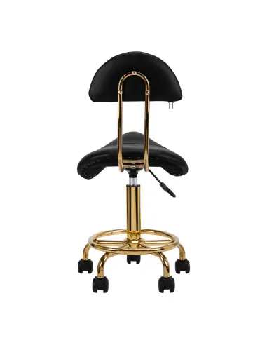 TABURETE COSMÉTICO 6001G ORO NEGRO