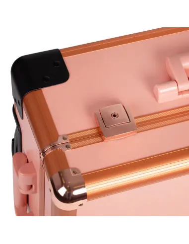 Table de maquillage ampoules led t-27 or rose