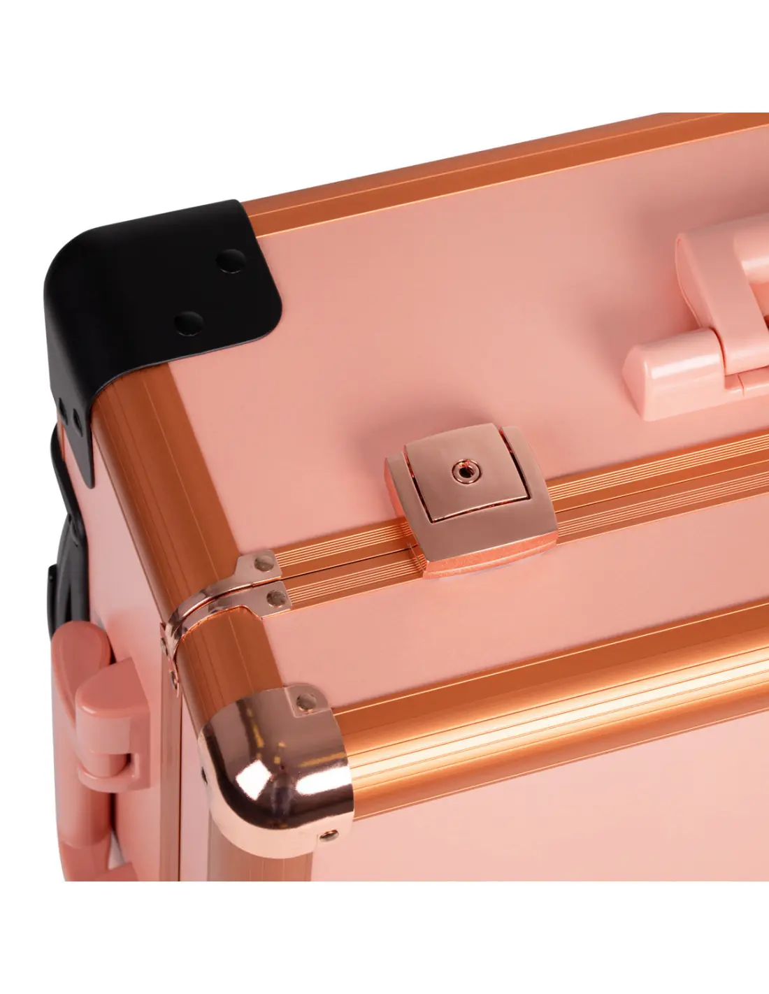 Table de maquillage ampoules led t-27 or rose