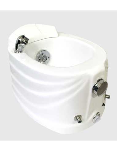 Bacia para banho de pés pedicure 00997 Bacia de pedicure Banhos de pés spa verniz branco
