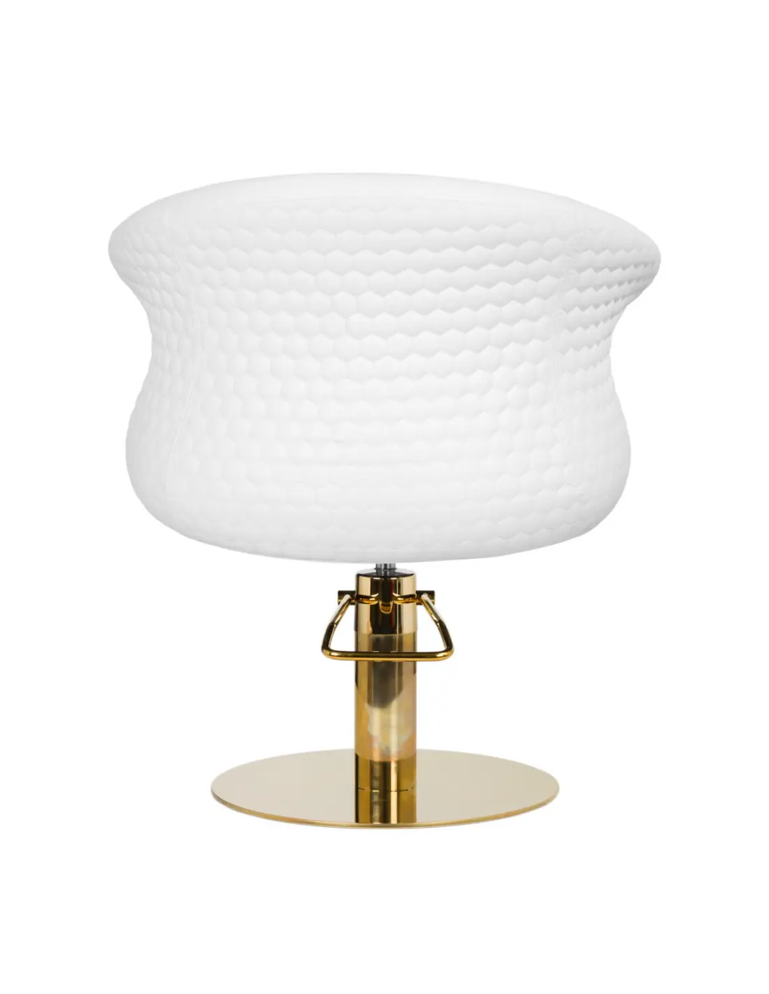 Fauteuil de coiffure versal or blanc {attributes}
