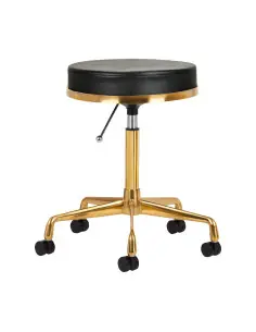 Tabouret cosmetique h4 noir doré