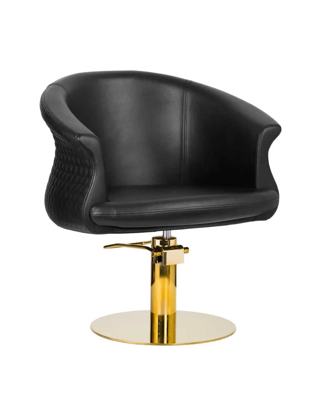 SILLA DE PELUQUERÍA GABBIANO VERSAL ORO NEGRO 