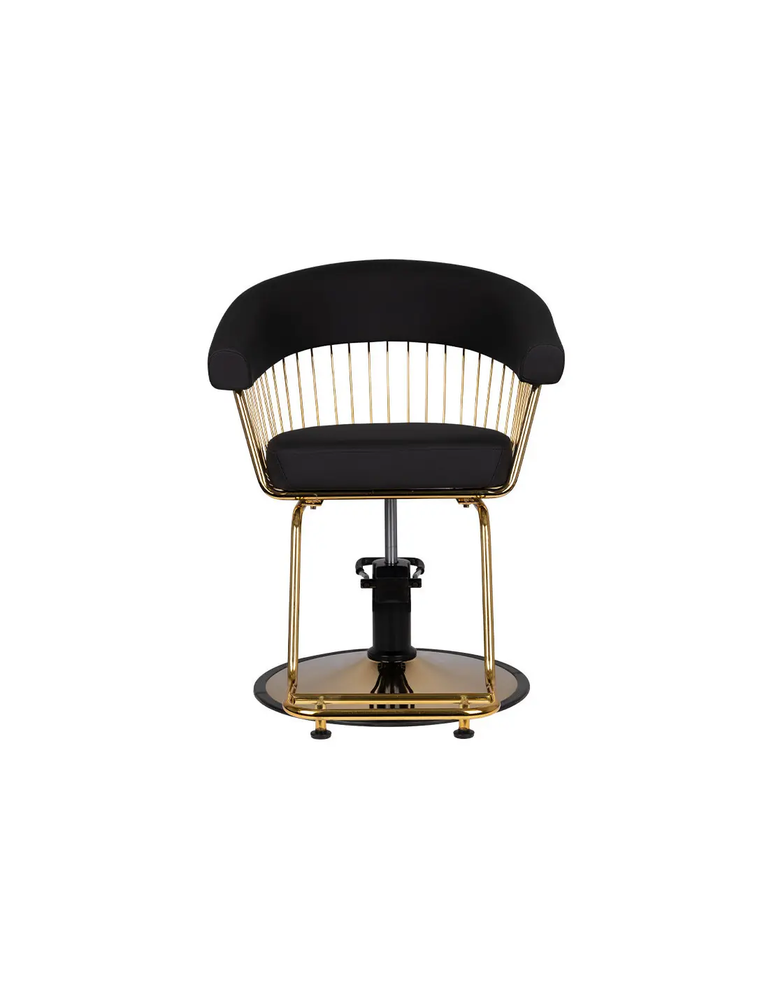 Sillón de peluquero Gabbiano Lille oro negro 