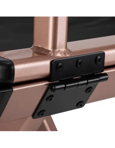 Schminkstuhl aus Aluminium in Roségold