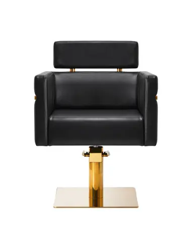 Sillón de peluquería Gabbiano Toledo oro negro 