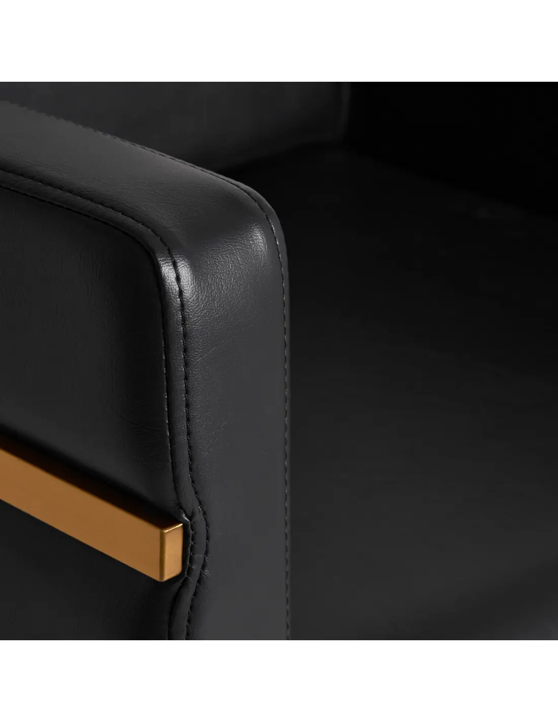 Gabbiano Toledo Gold Schwarz Friseurstuhl {attributes}