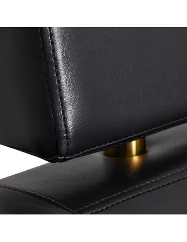 Gabbiano Toledo Gold Schwarz Friseurstuhl {attributes}