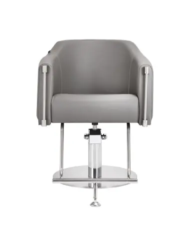 Sillón de peluquería Gabbiano Burgos gris 