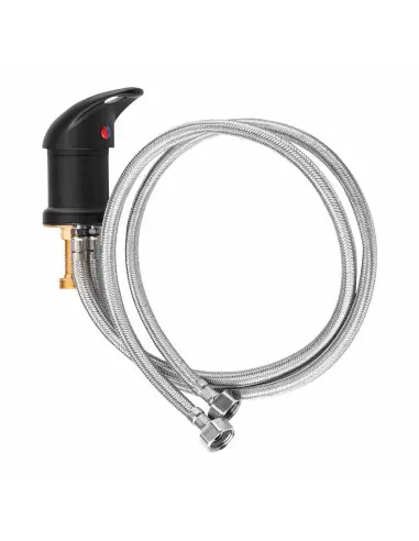 Black barber sink faucet
